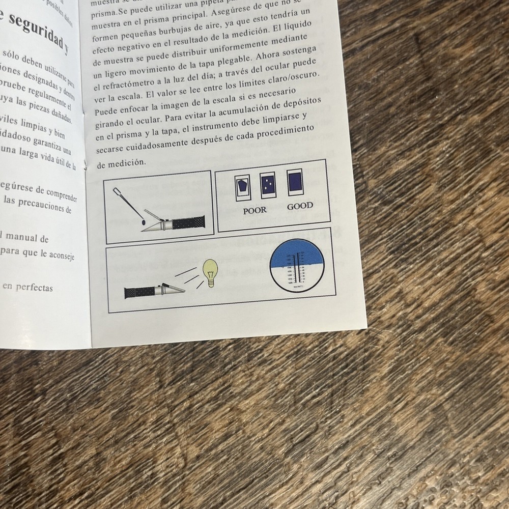 Portable Refractometer Automatic Temperature Compensation 10-30 C For Liquid