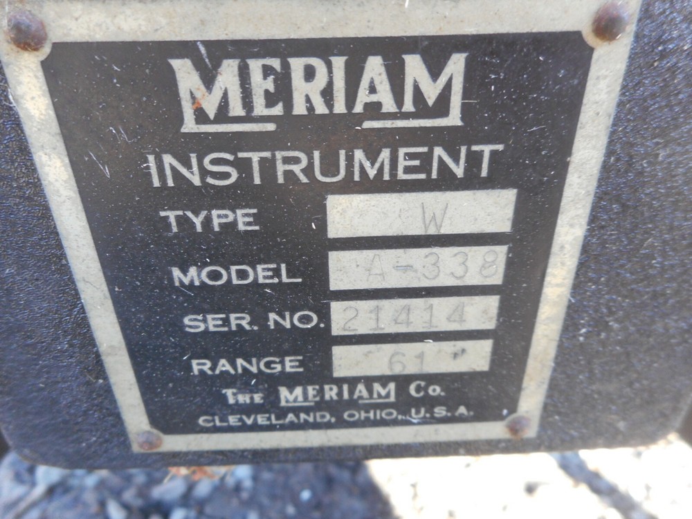 Meriam 61" Free Standing Manometer Model A-338