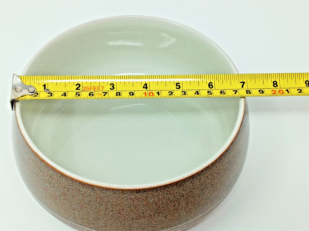 Denby Greystone 7" Vegetable Bowl made in England heavy stoneware euc