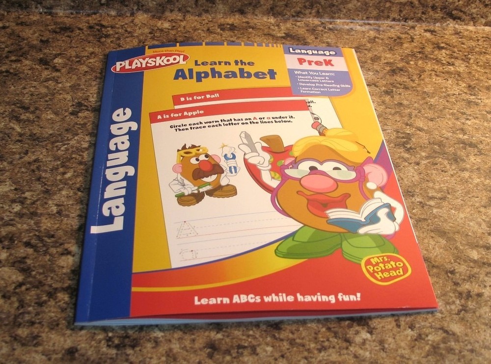 Playskool Mr Potato Head ALPHABET Workbook Activity Book PREK New