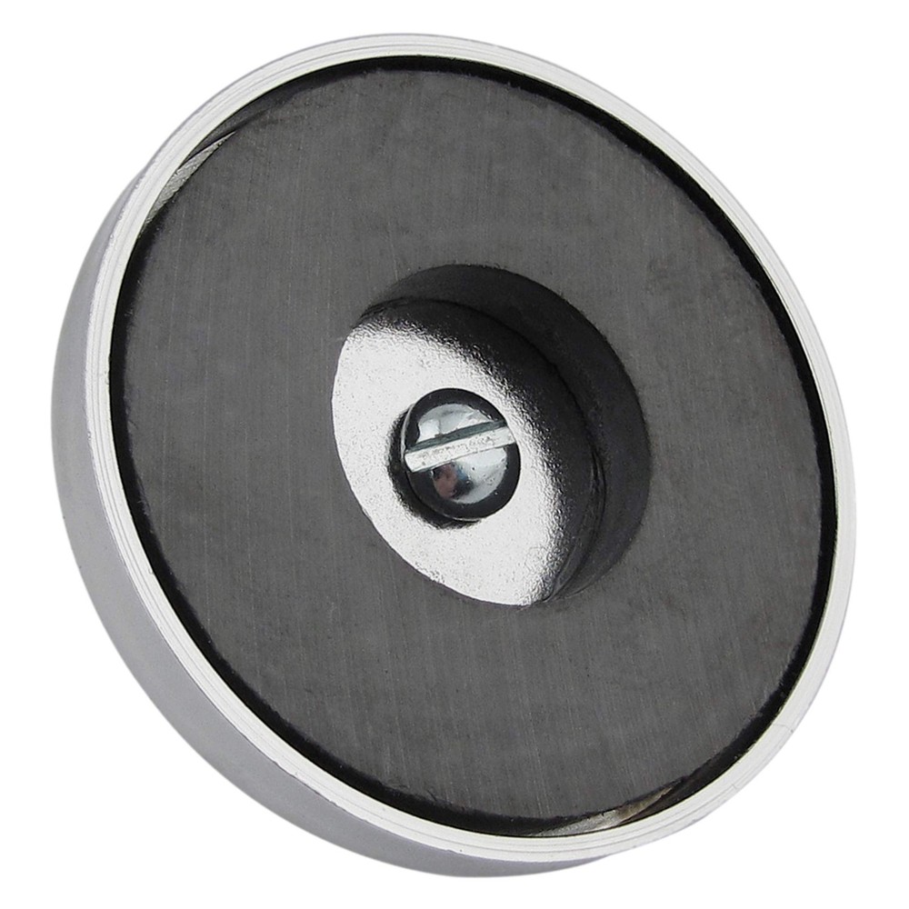 Master Magnetics Ceramic Round Base Magnet with Bolt Nuts and Wing Nut Pack -...