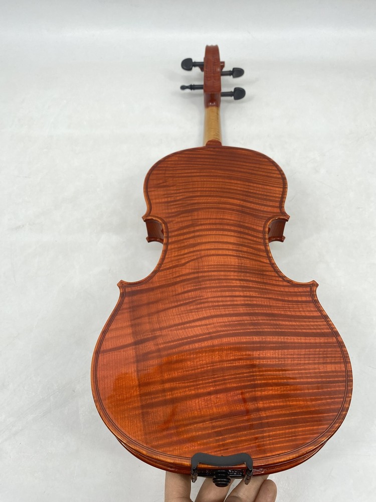 4/4 Violin Outfit Handmade By Master One-Piece Tiger Maple Back with Case & Bow