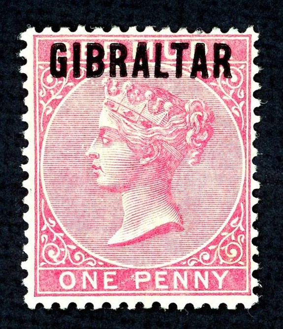 Stamp Gibraltar, Scott # 2 Mint VLH