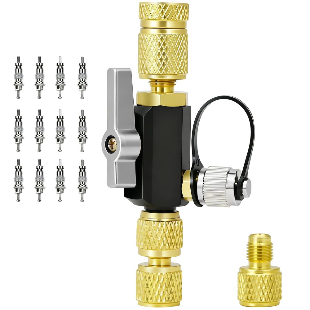 HVAC Valve Core Removal Tool, Mega Flow Vacuum-Rated Valve Core Removal Tool,...