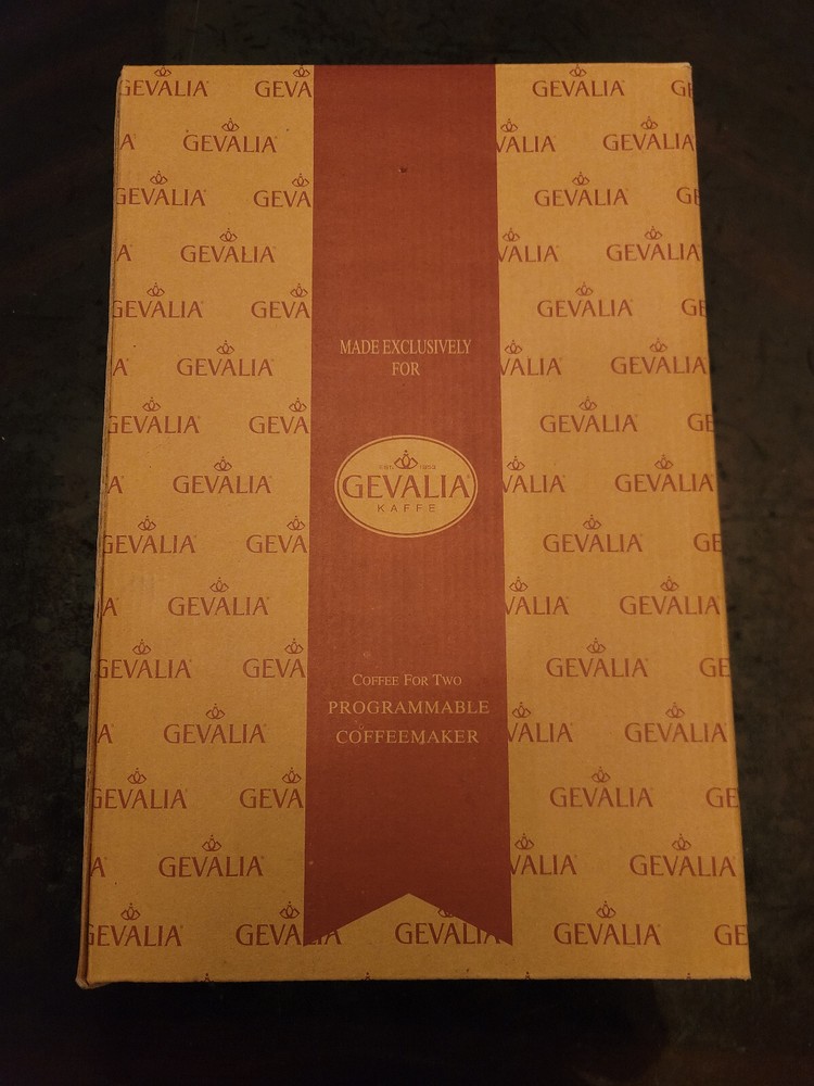 GEVALIA WS-02AT COFFEE FOR TWO PROGRAMMABLE COFFEEMAKER - NEW, OPEN BOX