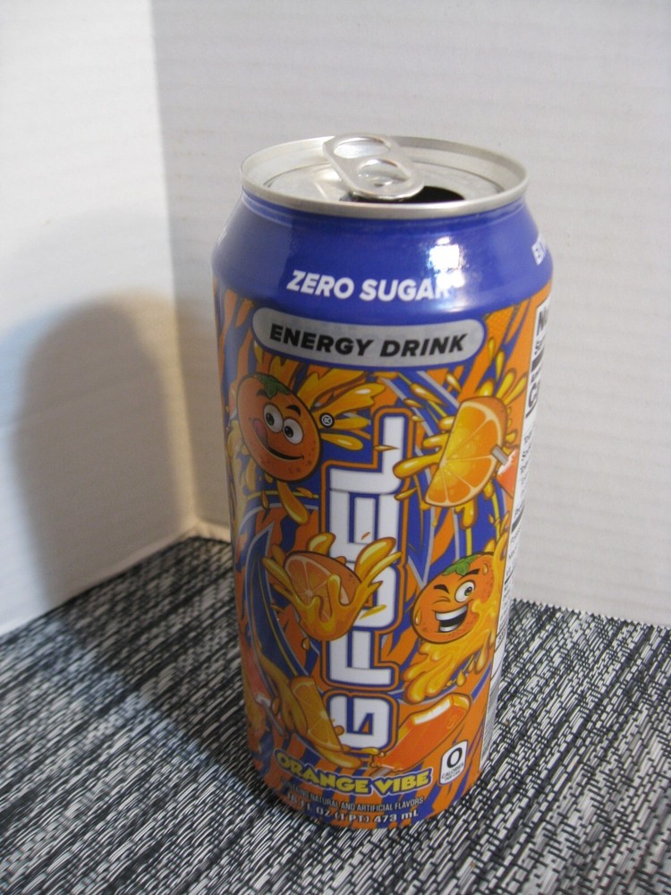 GFuel Energy Drink EMPTY Can - Orange Vibe - Graphics 2023