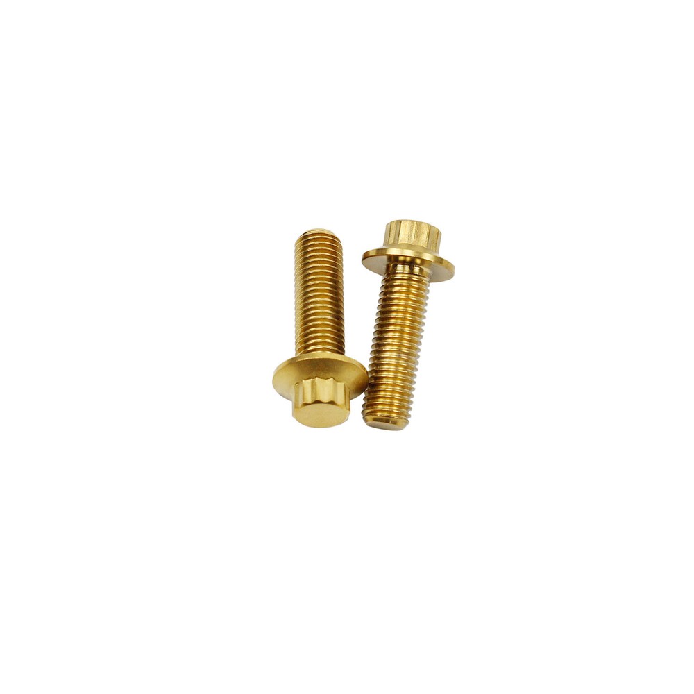 2 PCS Gold Titanium Screws Bolts for Harley Davidson Mid Control Shift Linkage