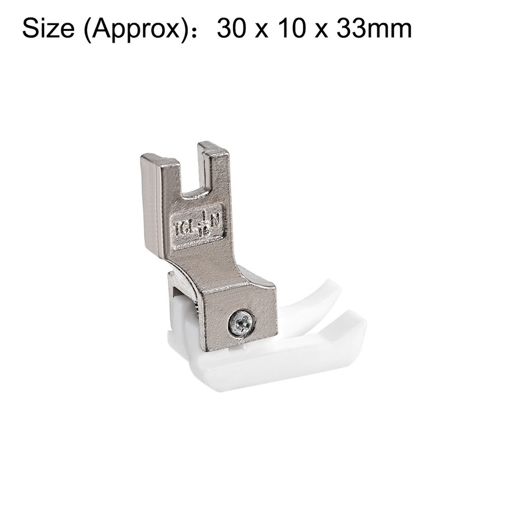 1/16" Left Side Edge Guide Compensating Presser Foot for Sewing Machines