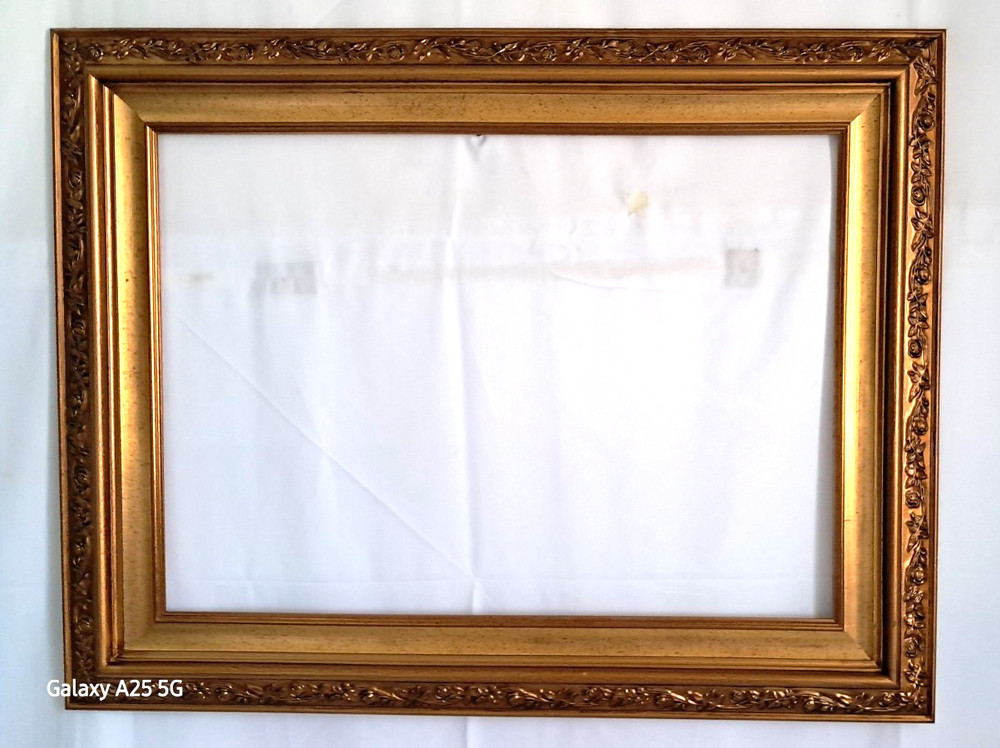 Gold Leaf Frame Baroque Internal Size 50X70 External 70X90 CM B