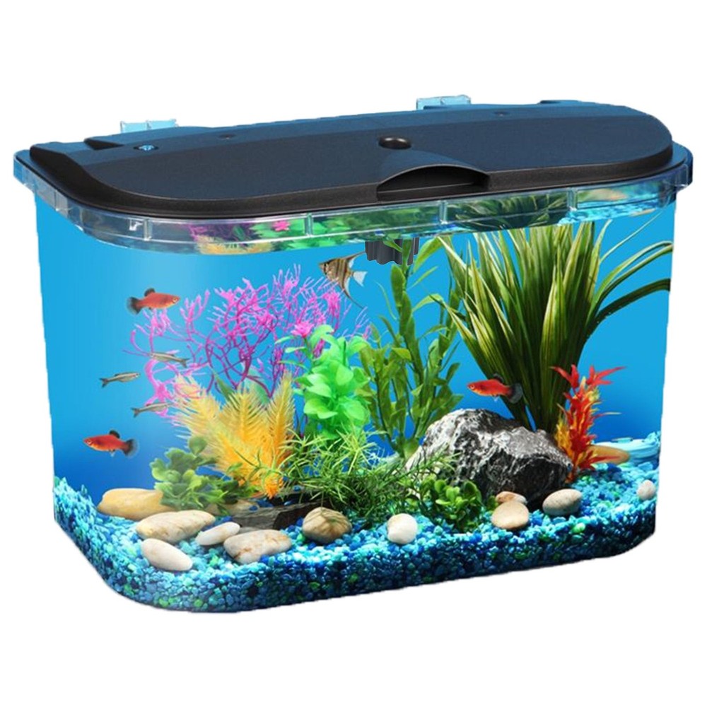 5-Gallon Aquarium Kit with LED Light  Power Filter for Tropical Fish