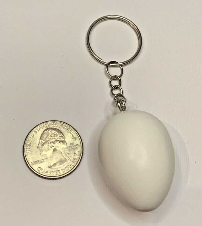 Egg Keychain, Fun Keychain, Gift Idea, Egg, Food Keychain, Silly Keychain