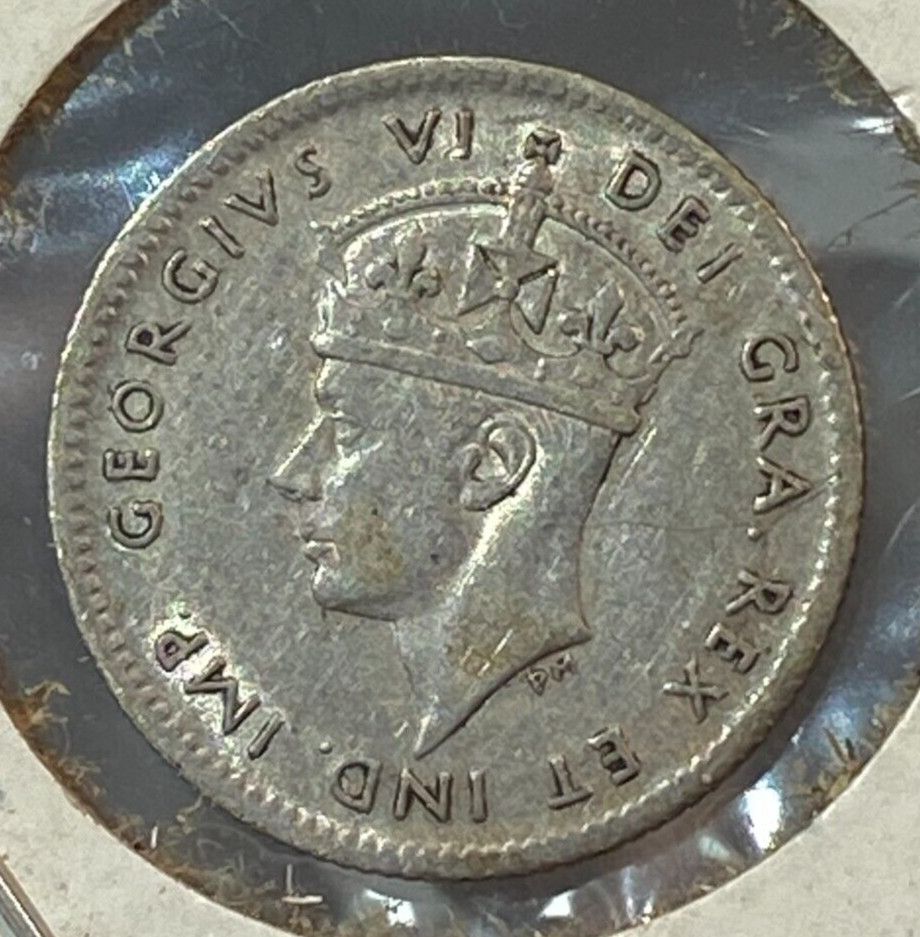 1941-C Newfoundland 5 Cents Nice Original AU CHRC