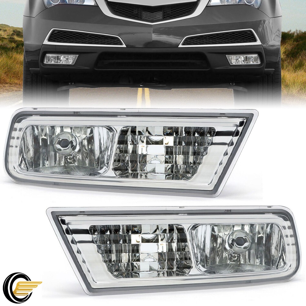 For Acura MDX 2010 2011 2012 2013 Front Fog Light Set Driver & Passenger Side