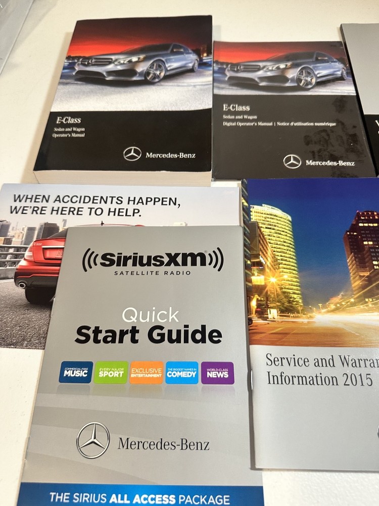2015 Mercedes-Benz E-Class Owner's Manual Set