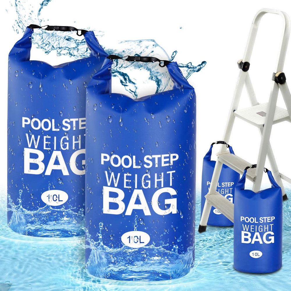 Pool Step Weights, Pool Ladder Weights for above Ground Pools, 2 Pack 10L/25LB 5