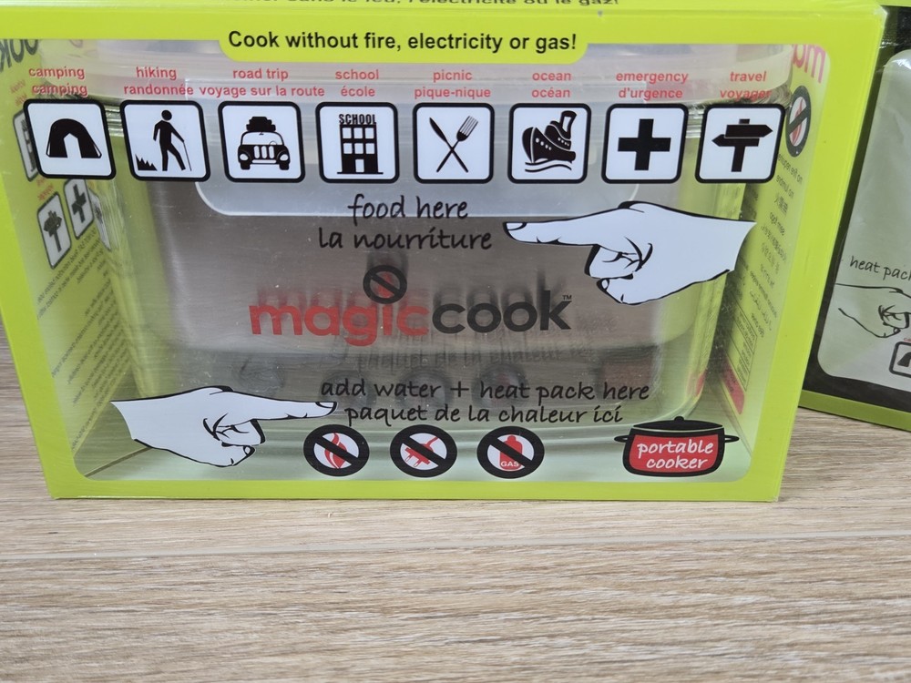 Magiccook Lunch Box -- New Sealed -- With 10 packs