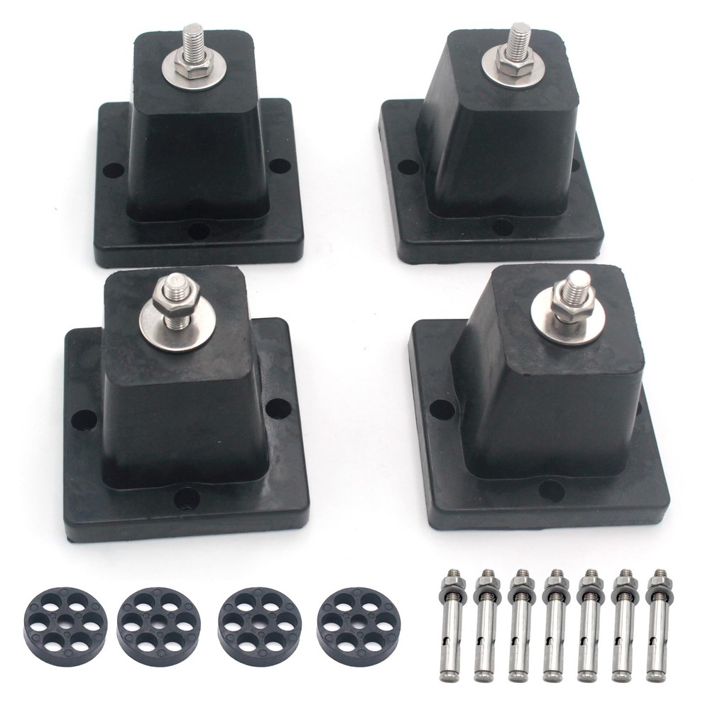 AntiVibration Shock Absorbing Rubber Ground Stand Mounting Bracket for HVAC, ...