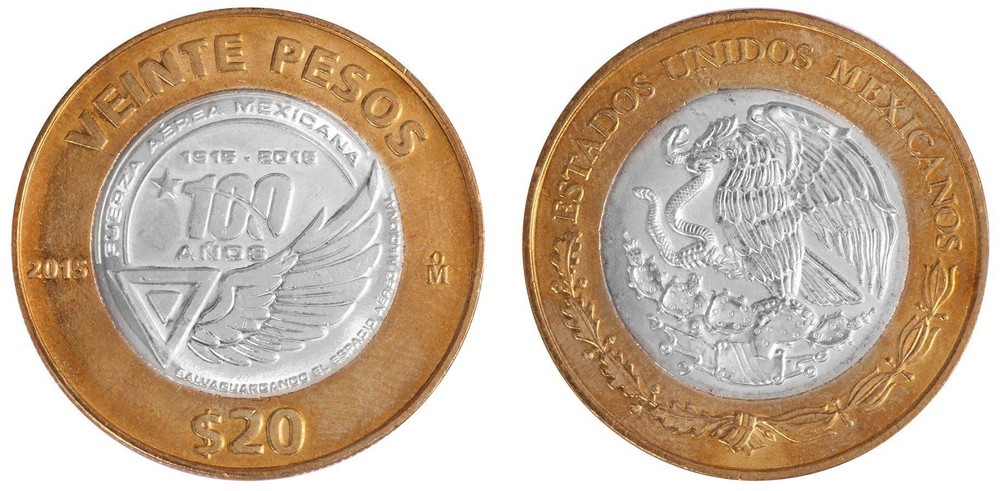 Mexico 20 Pesos, 2015, KM #986, Mint, Commemorative