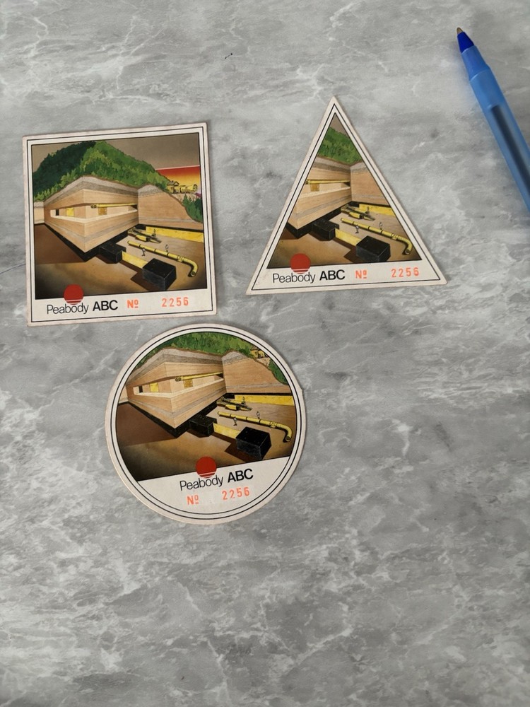 coal mining stickers nice older  Vendor