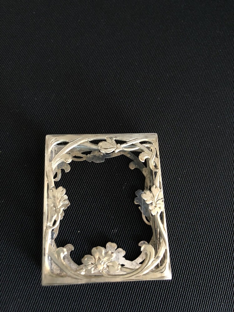 Antique Silver Box For Matches Art Nouveau