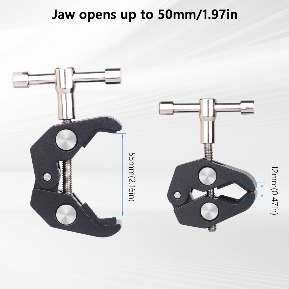 ARTCISE Super Clamp Camera Mount Clam For DSLR Camera Photo Studio Flash Light