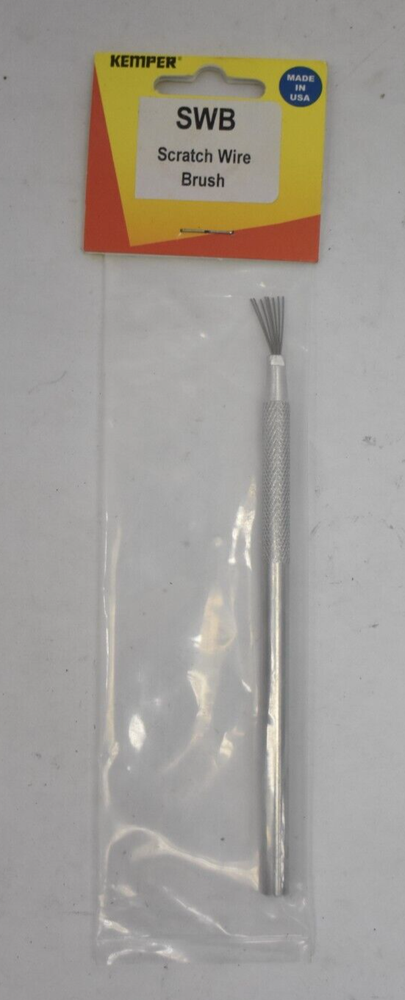 Kemper Tools Scratch Wire Brush 5-1/2" Handle Silver SWB Tool Genuine OEM