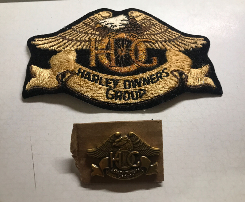 Harley Owners Group HOG Motorcycle Logo Patch and Pin