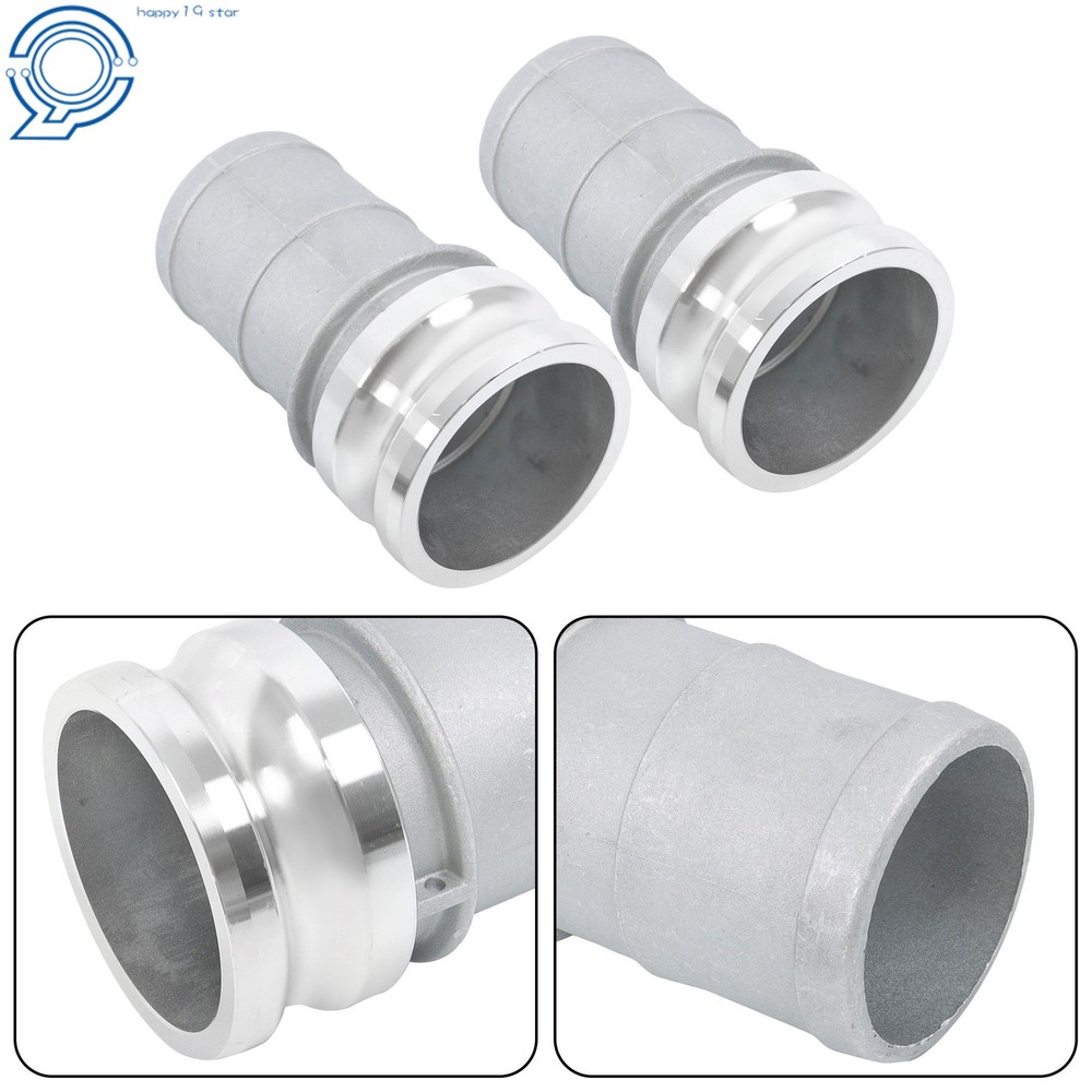 2 Pcs 3" Aluminum Camlock Type E Adapter Universal Hose Connection Kit