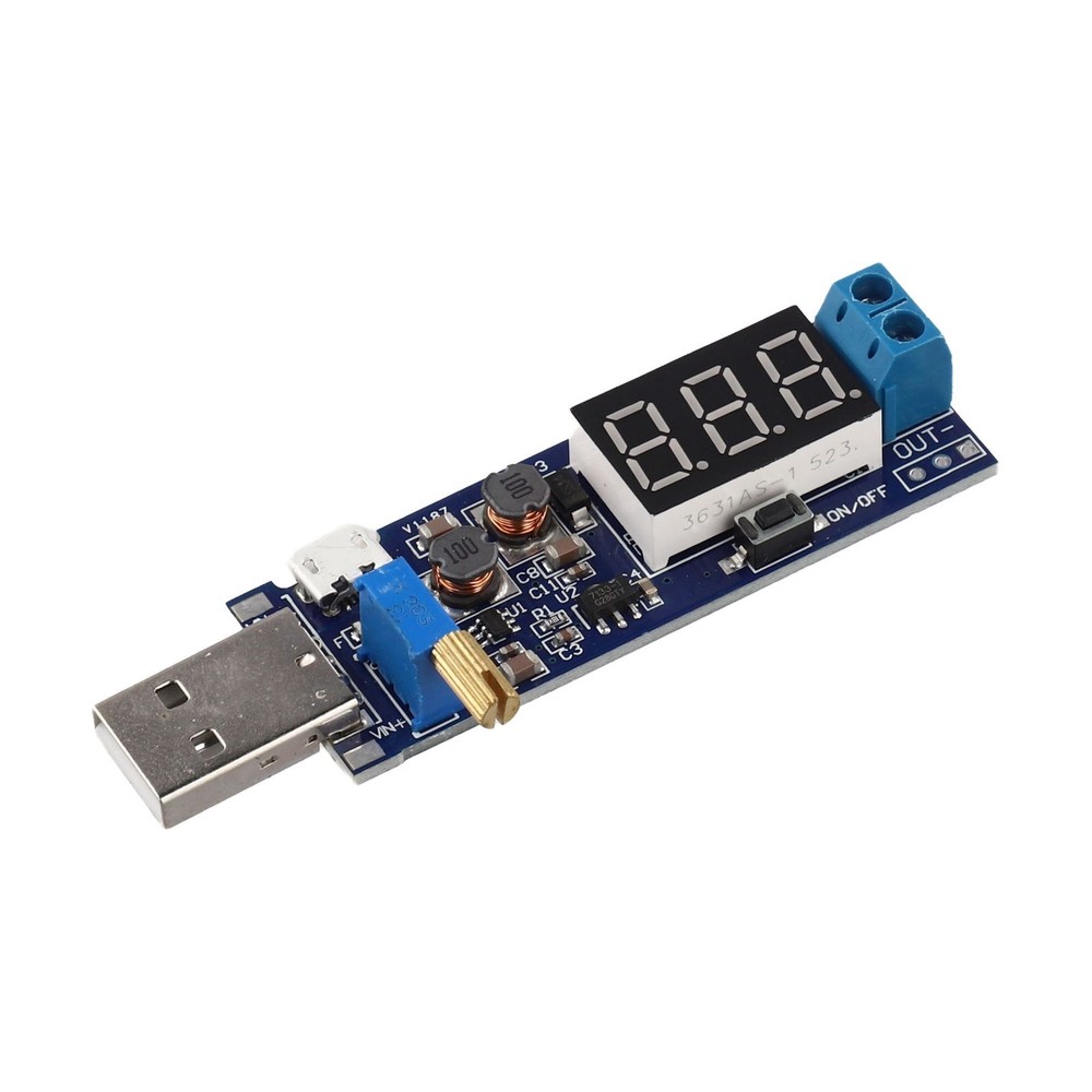 5V USB Boost Power Module with Precise Adjustable Potentiometer Output