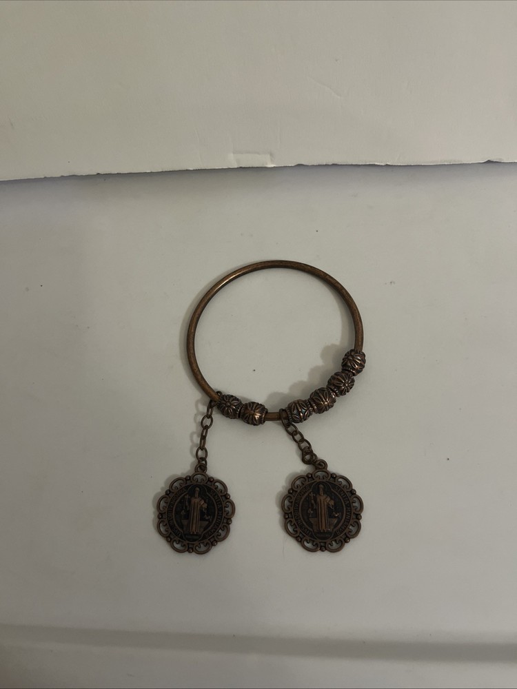 Saint Benedict Door Knob Hanger Bronze