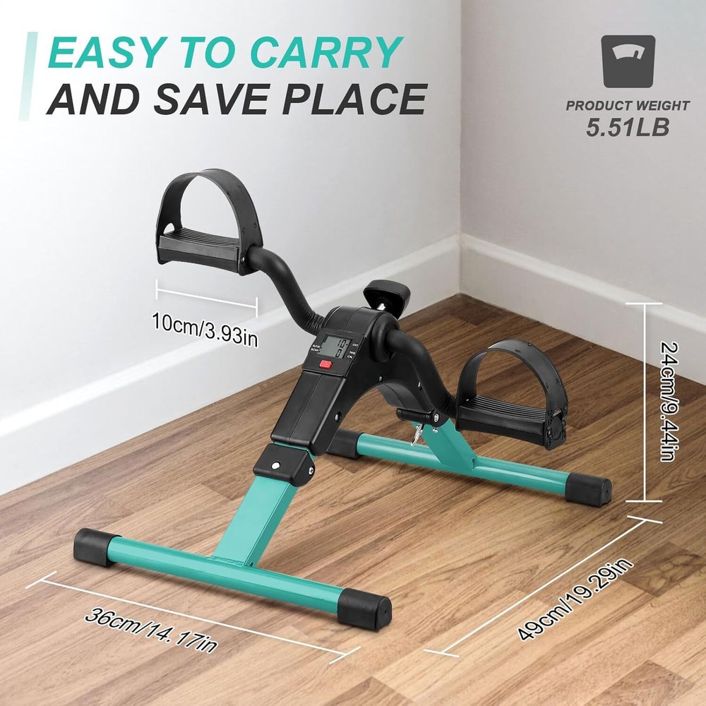 Folding Pedal Exerciser, Under Table Bicycle Pedal Exerciser