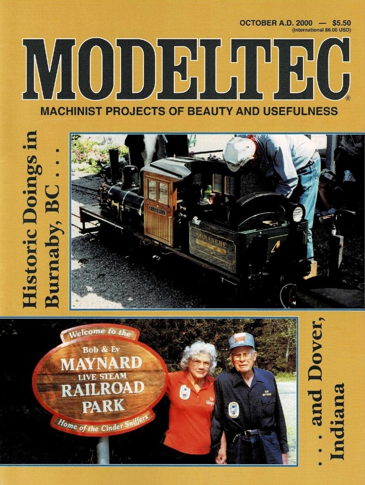 MODELTEC Magazine October 2000 Railroading Machinist Projects
