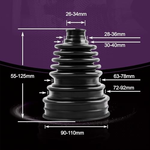 Upgrade CV Axle Boot Kit - 2 Pack | High-Durability Neoprene Rubber with
