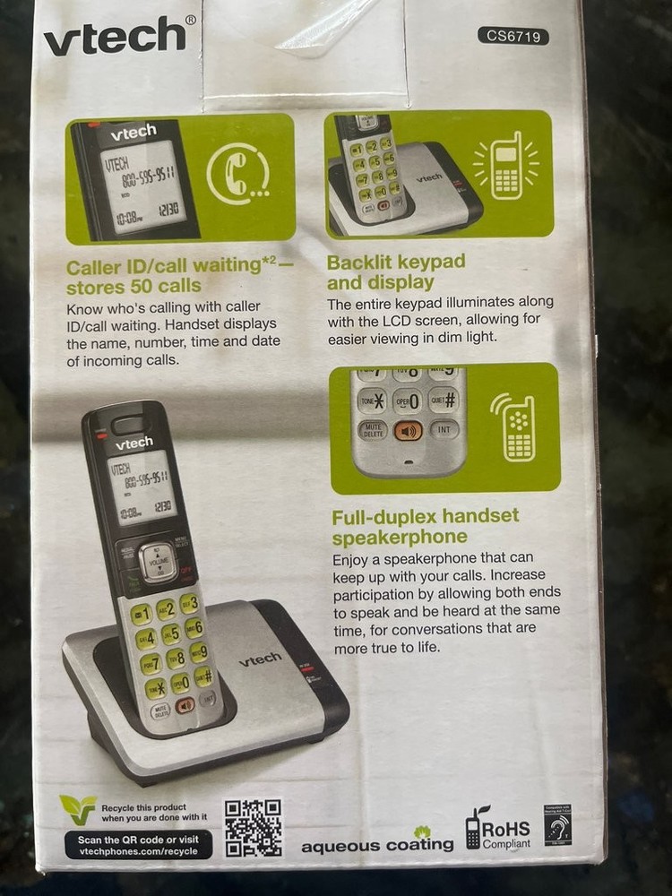 VTech CS6719 Cordless Phone System with Caller ID/Call Waiting