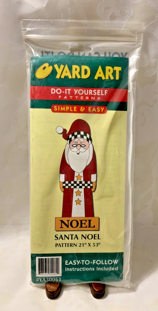 Yard Art Do-It Yourself Patterns Santa Noel Pattern Easy-To-Follow Instructions