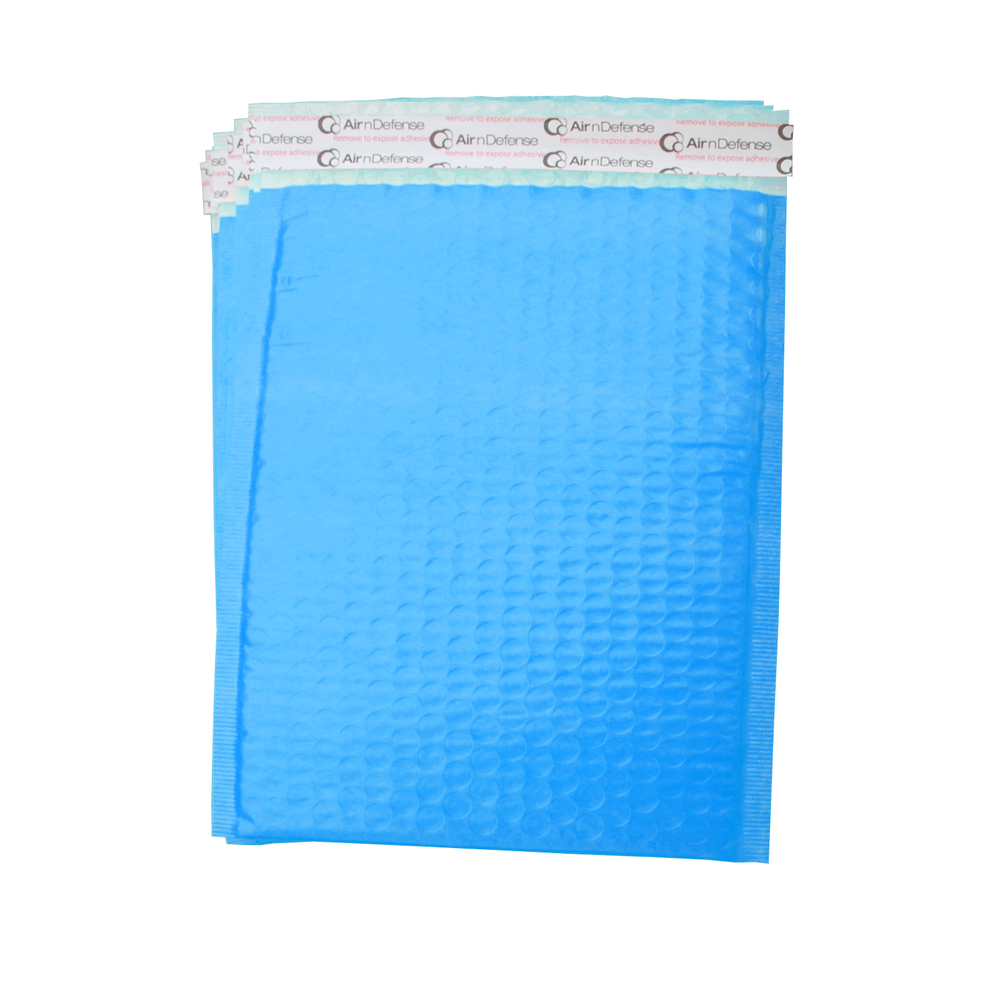 AirnDefense 400 #2 8.5X12" Blue Poly Bubble Mailers Shipping Padded Envelope