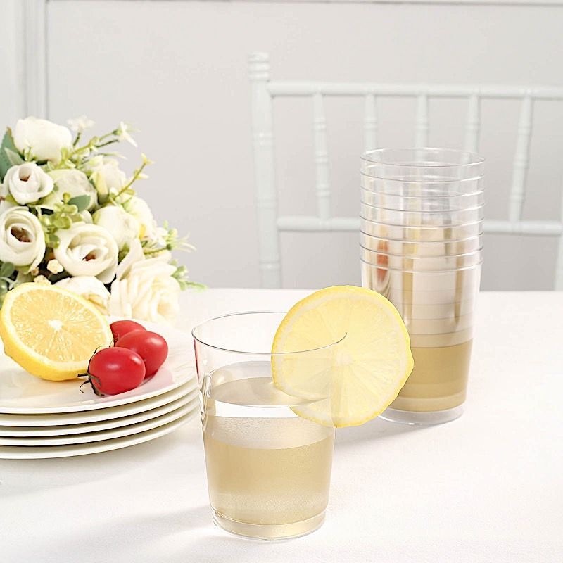 10 oz Disposable CLEAR PLASTIC CUPS Party TABLEWARE SALE