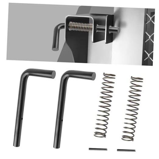 2PCS 9/16" Trailer Gate Latch Kit with 2 Springs+2 Roll Pins,Heavy Duty
