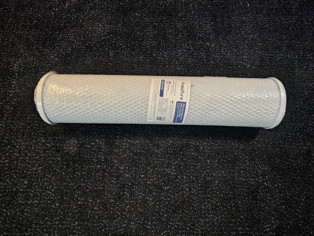 Neo-Pure CTO1-4520 20" x 4-1/2" Coconut Shell Carbon Block Filter, 5 Micron