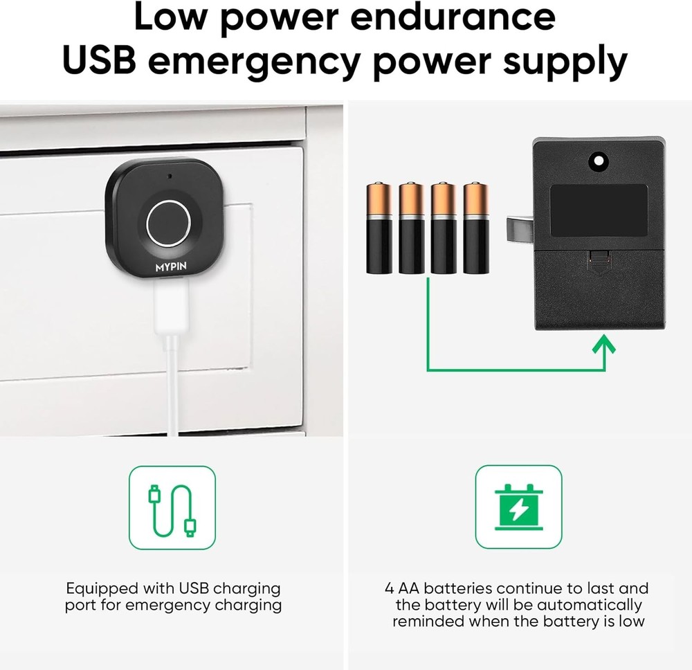 Smart Biometric Keyless Lock: Bluetooth & Fingerprint Access for Safe Storage
