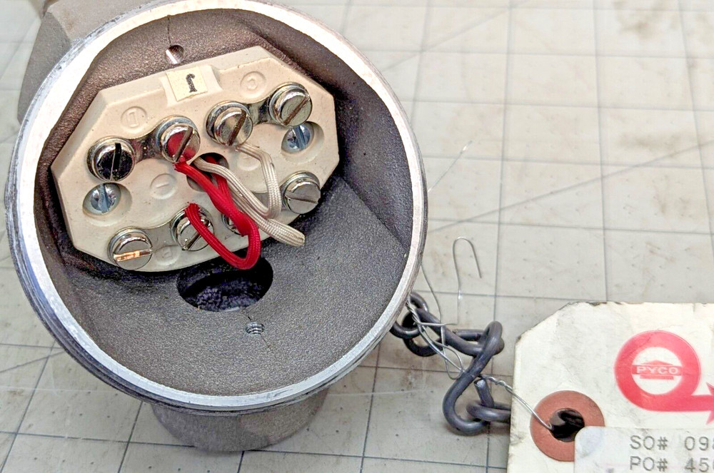 PYCO 4” Flanged Well Thermocouple Probe Sensor [B3B1]