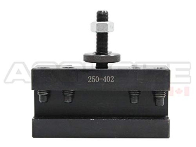 Adjustable Quick Change Tool Post Holder, Fits 14-20'' Lathe Swing, 1'' Size