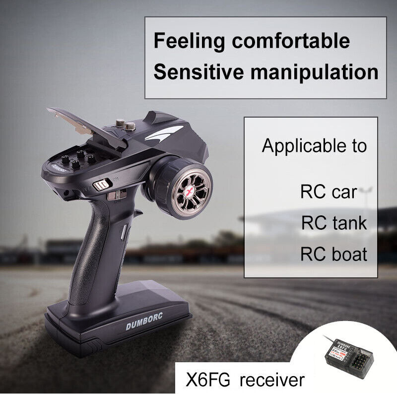 DUMBORC-X6 6CH 2.4G RC Radio Controller Transmitter+Mixed Mode X6FG Receiver