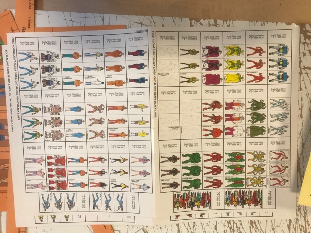 MARVEL SUPER HEROES ADVANCED SET TRS 1986 ROMPER GAME