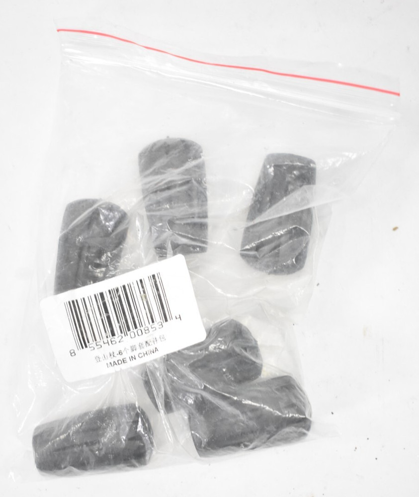 Trekking Pole Tips 6 Piece Walking Stick Tips Rubber Ends Replacements