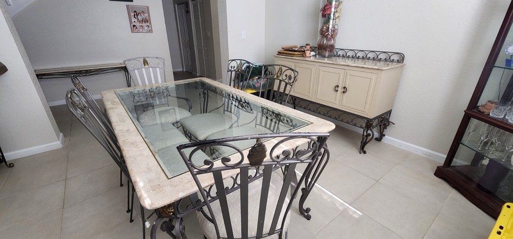 Dinning table set + Coffee Tables Set and Console 12 Pcs...