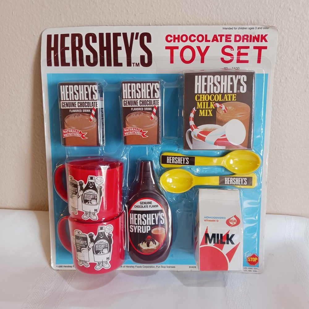 Vinysge Hershey’s Chocolate Drink Toy Set 1990.