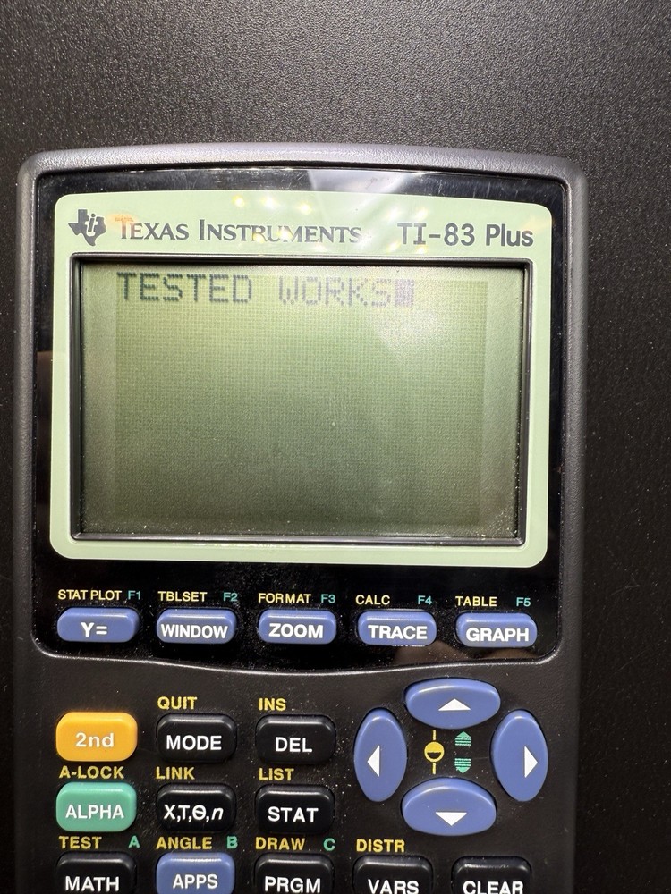 Texas Instruments TI-83 Plus Graphing Calculator TESTED! Great Working Condition