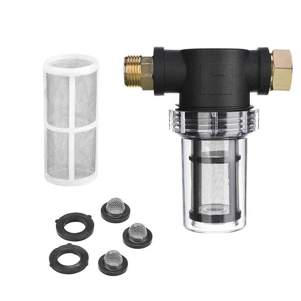 Pressure Washer Pump Protector 80 PSI Max Replaceable Mesh Screen Debris Filter