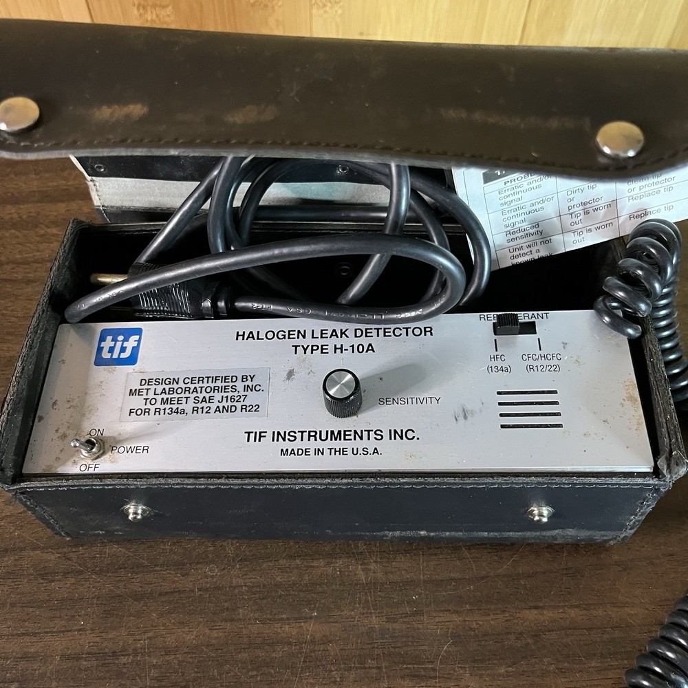 TIF Instruments Inc. Halogen Leak Detector Type H - 10A